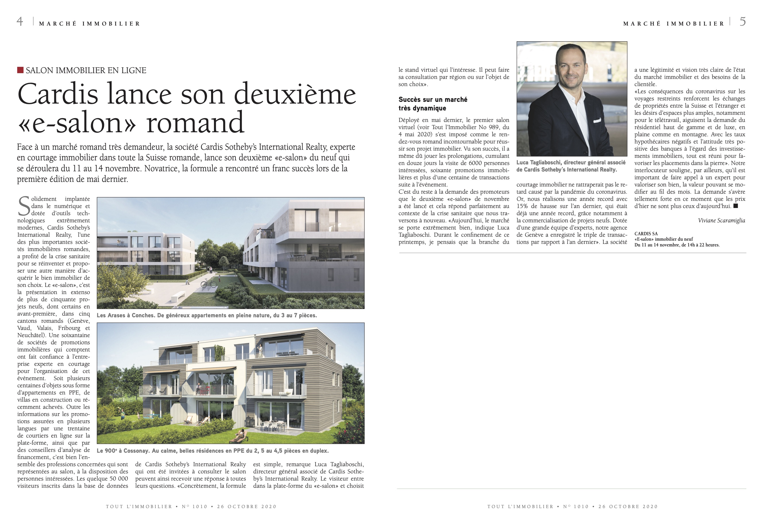 Interview de Luca Tagliaboschi dans le journal