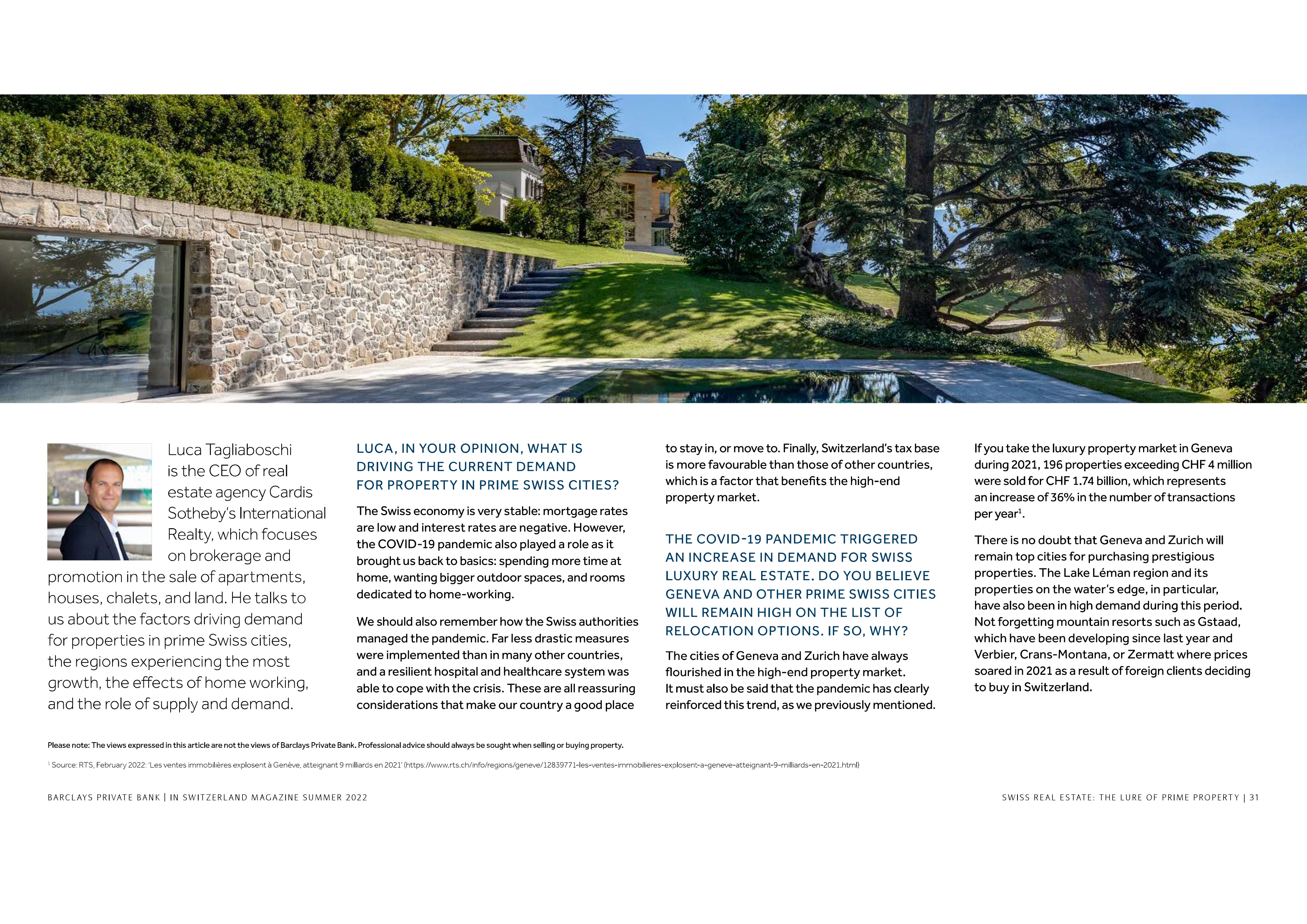 Barclays In Switzerland Magazine