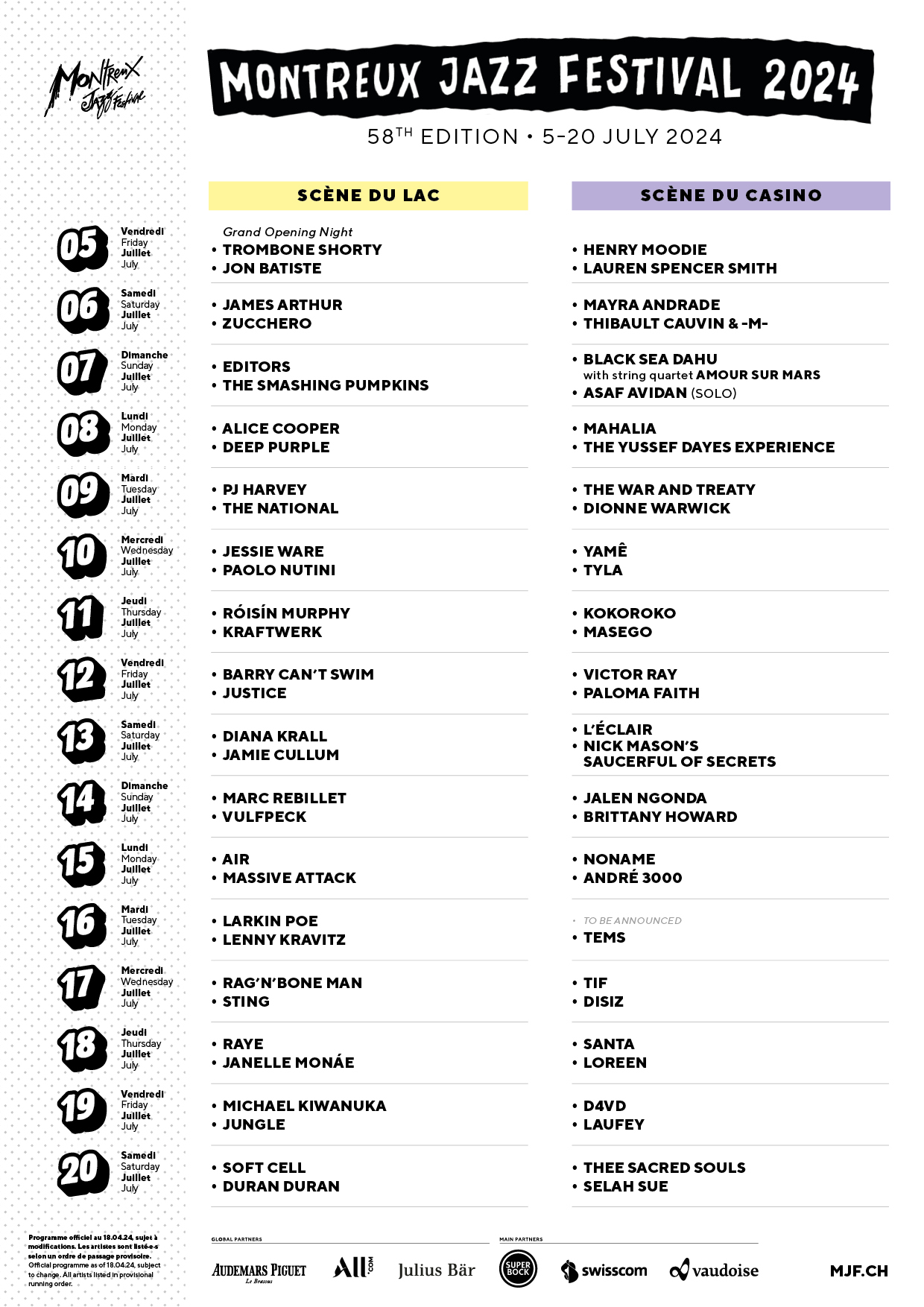 Programme MJF